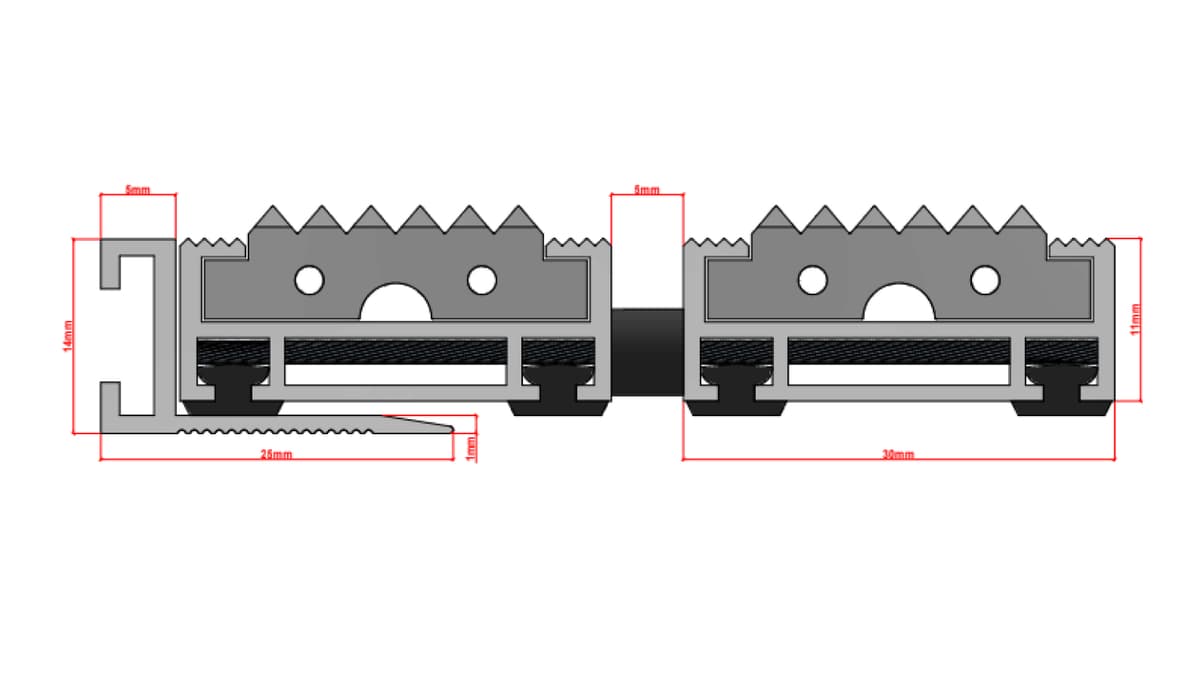 System-G 11/30 mm (guma/winyl)