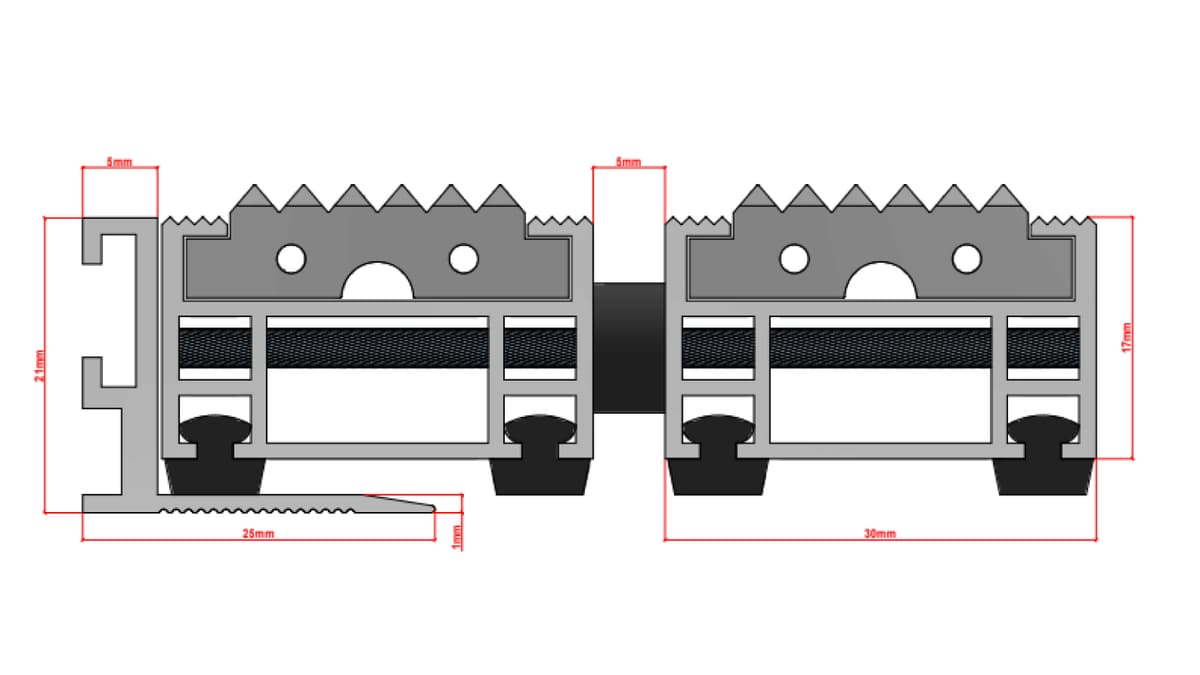 System-G 17/30 mm (guma/winyl)